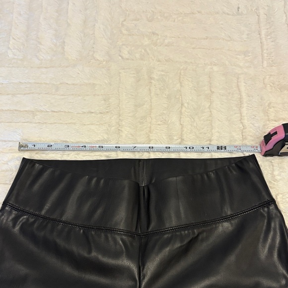 NWT INC International Concepts Black faux Leggings, high rise - Picture 3 of 8